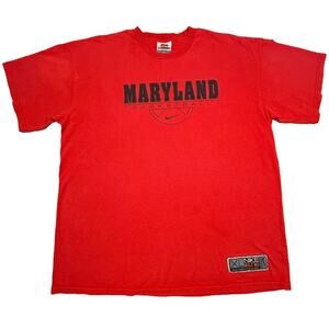 Vintage nike basketball shirt maryland UMD Terps Y2K XL